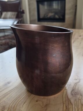 Nambe Heritage Bronze Collection MT0448 Decorative Pitcher Vase Vintage 8" EUC